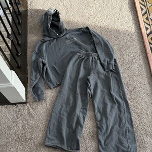 Zara Gray Kids Hoodie and Pants Set